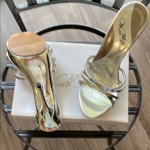 Elegant Silver High Heels